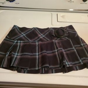 Plaid miniskirt
